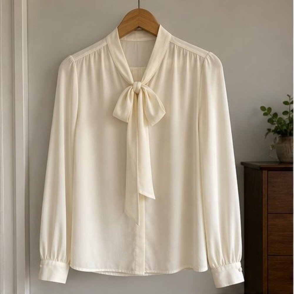 White Button Blouse